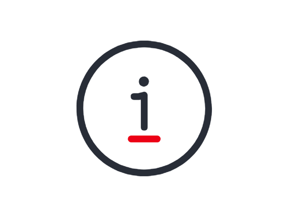 Icon Info mit Kreis und "i" in der Mitte